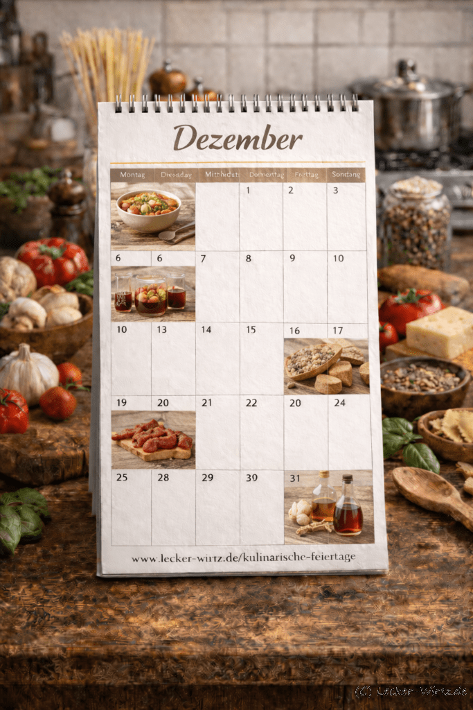 Kulinarische Feiertage im Dezember