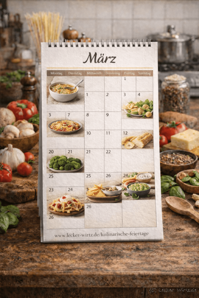 Kulinarische Feiertage im März