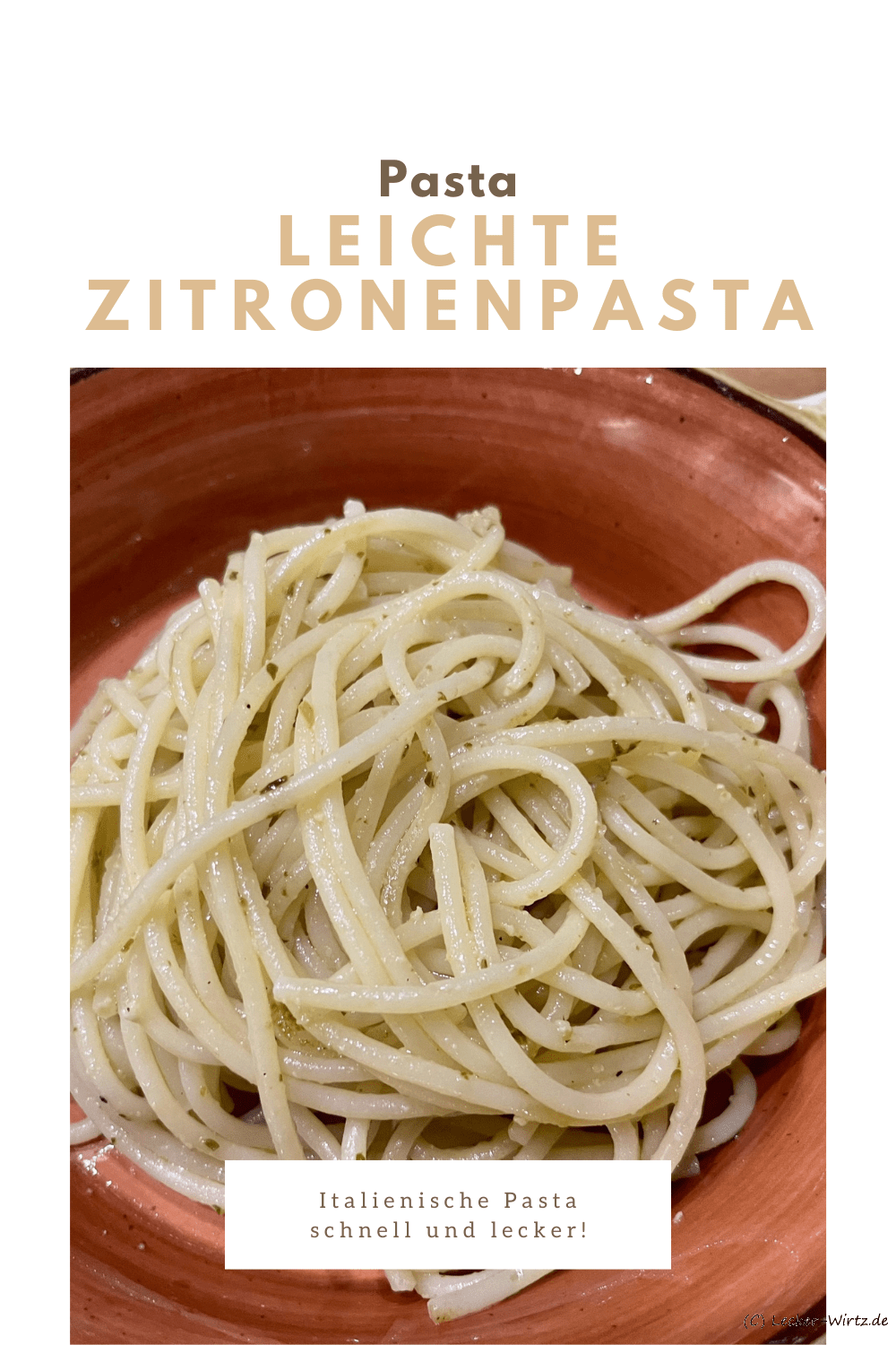 Leichte Zitronenpasta