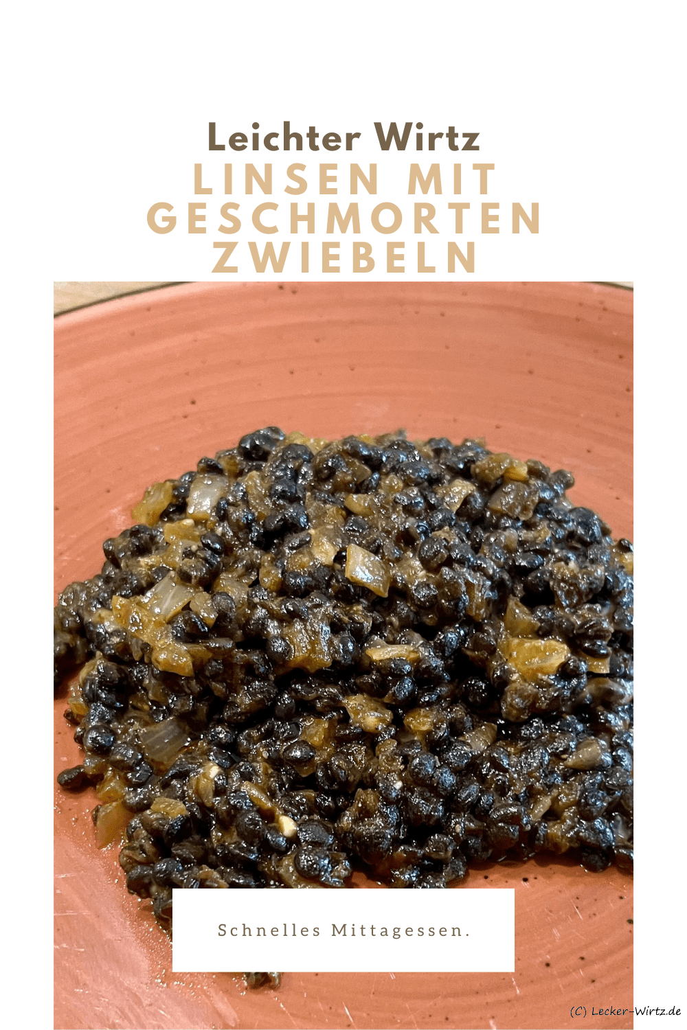 Linsen mit geschmorten Zwiebeln