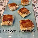 Ziegenkäse in gegrilltem Bacon