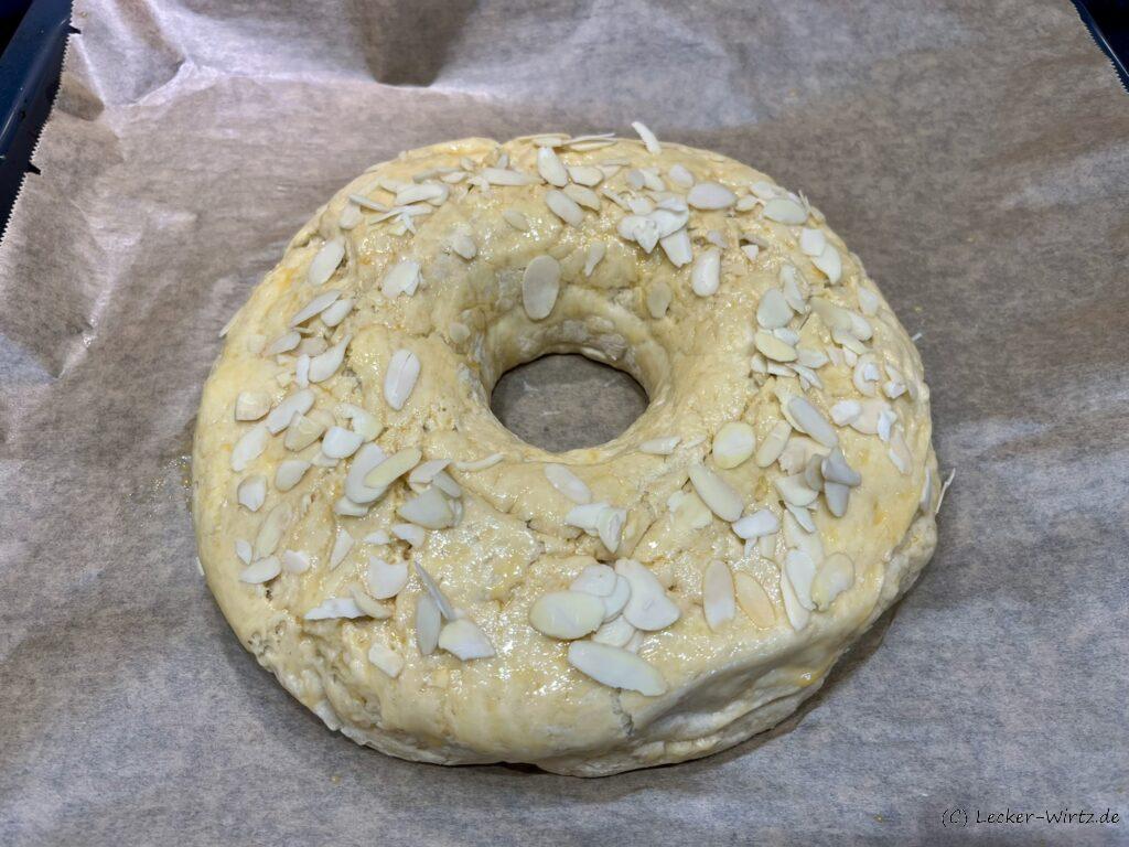 und zum Kringel formen