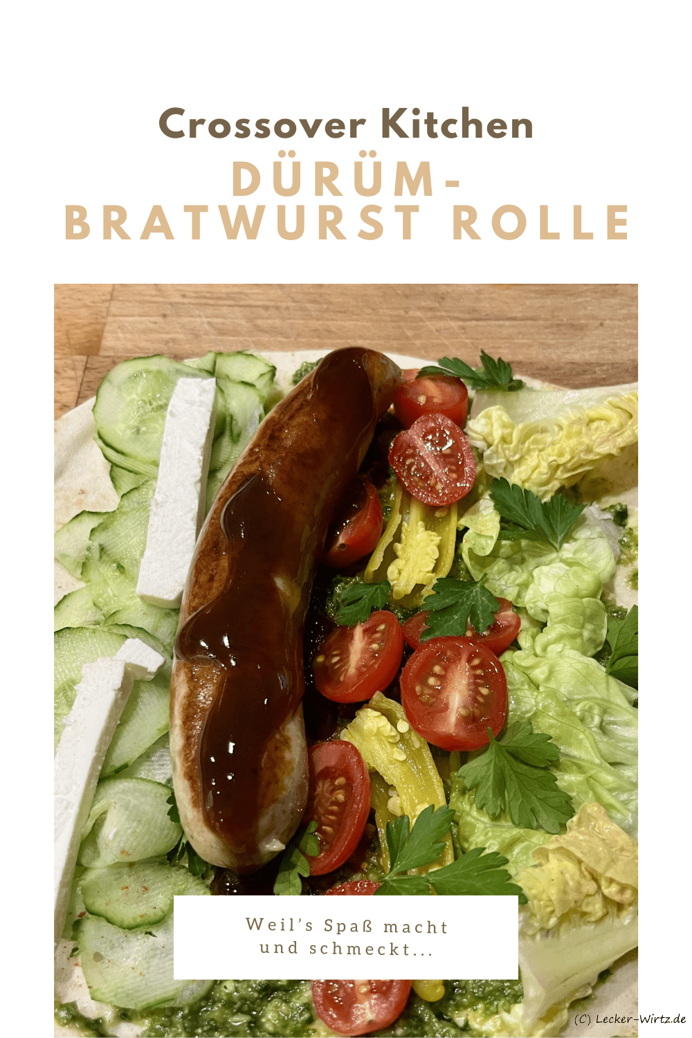 Dürüm-Bratwurst Rolle