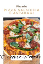 Pizza salsiccia é asparagi