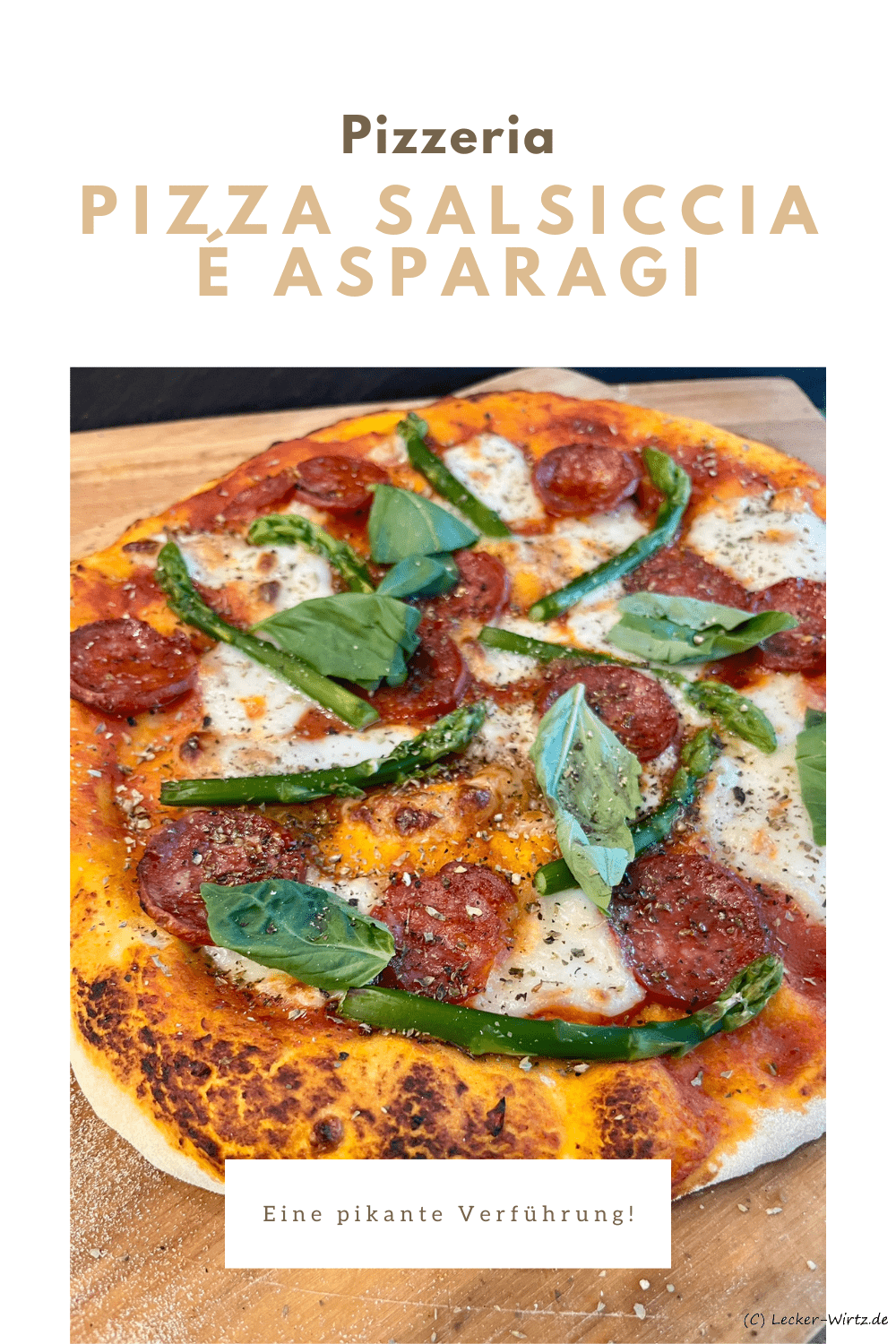 Pizza salsiccia é asparagi