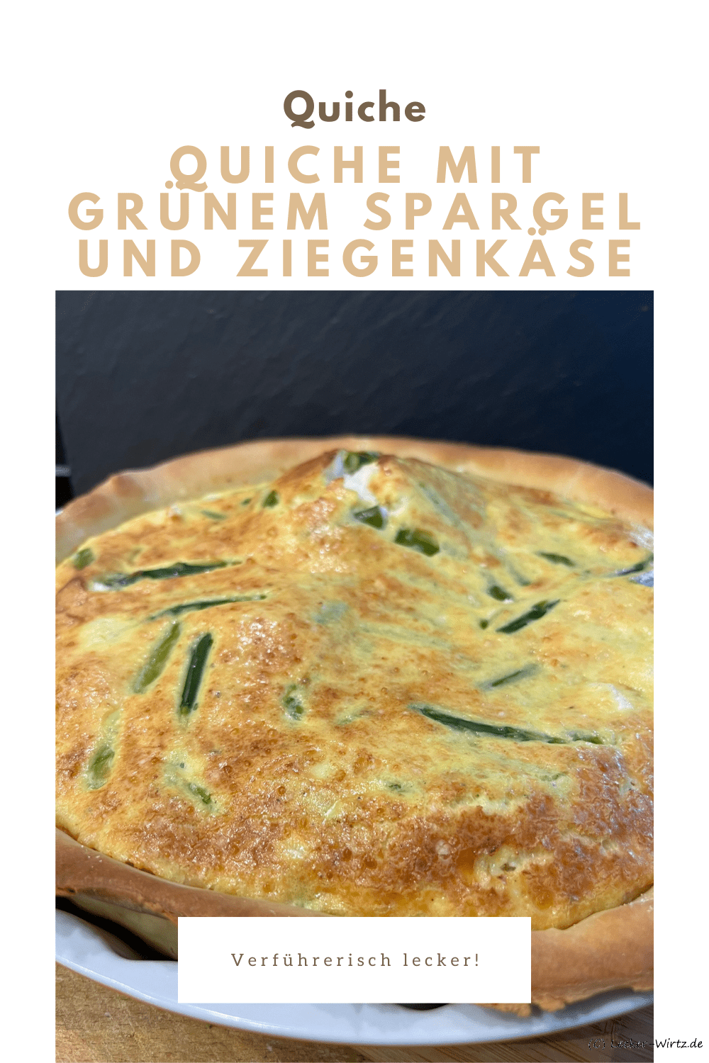 Quiche mit grünem Spargel und Ziegenkäse