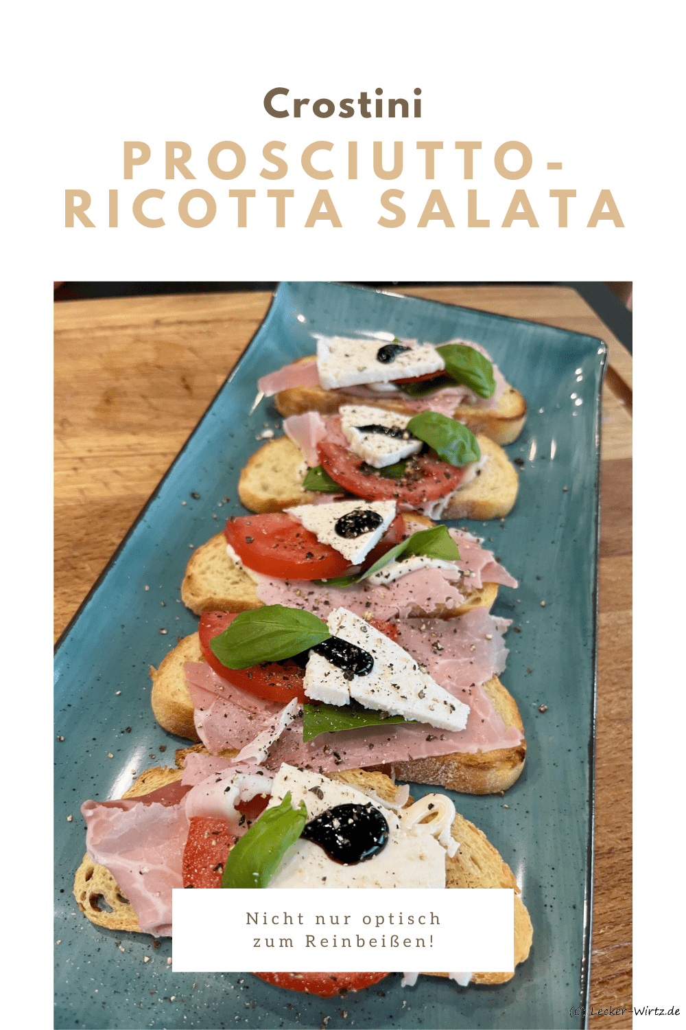 Crostini Prosciutto-Ricotta Salata