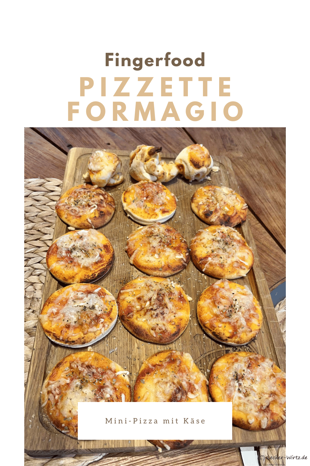 Pizzette formagio - Mini-Pizza mit Käse
