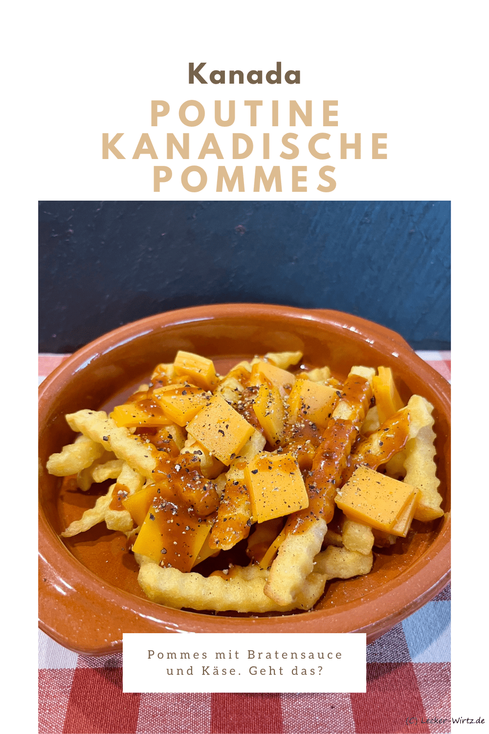 Poutine - kanadische Pommes