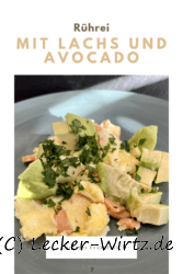 Rührei mit Lachs und Avocado