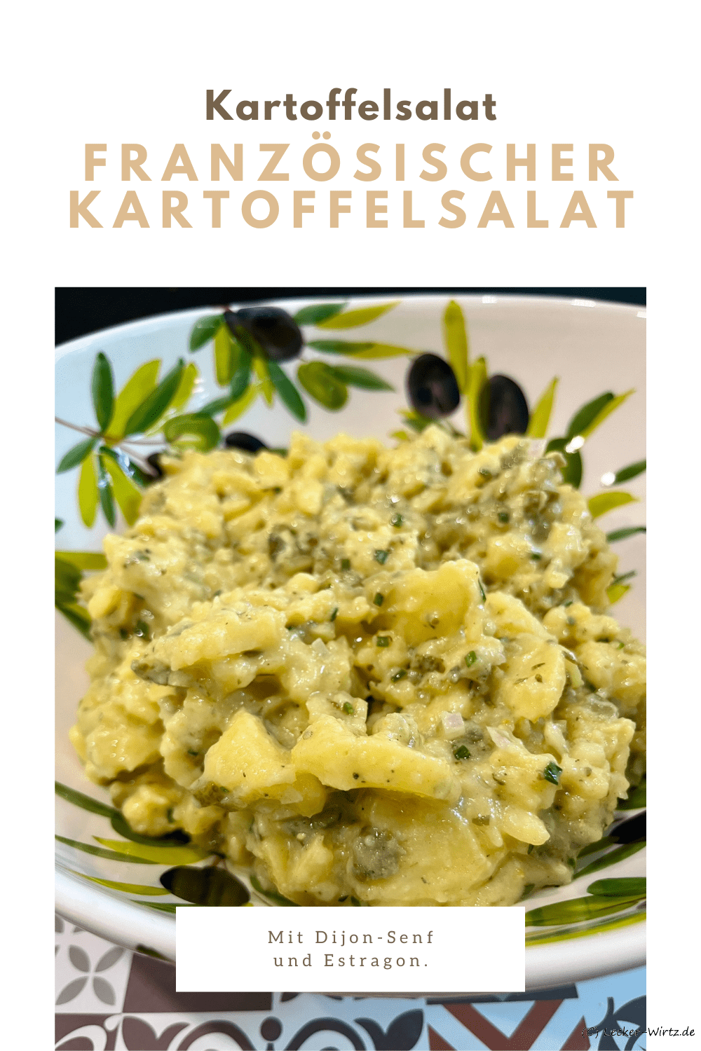 Französischer Kartoffelsalat mit Dijon-Senf und Estragon