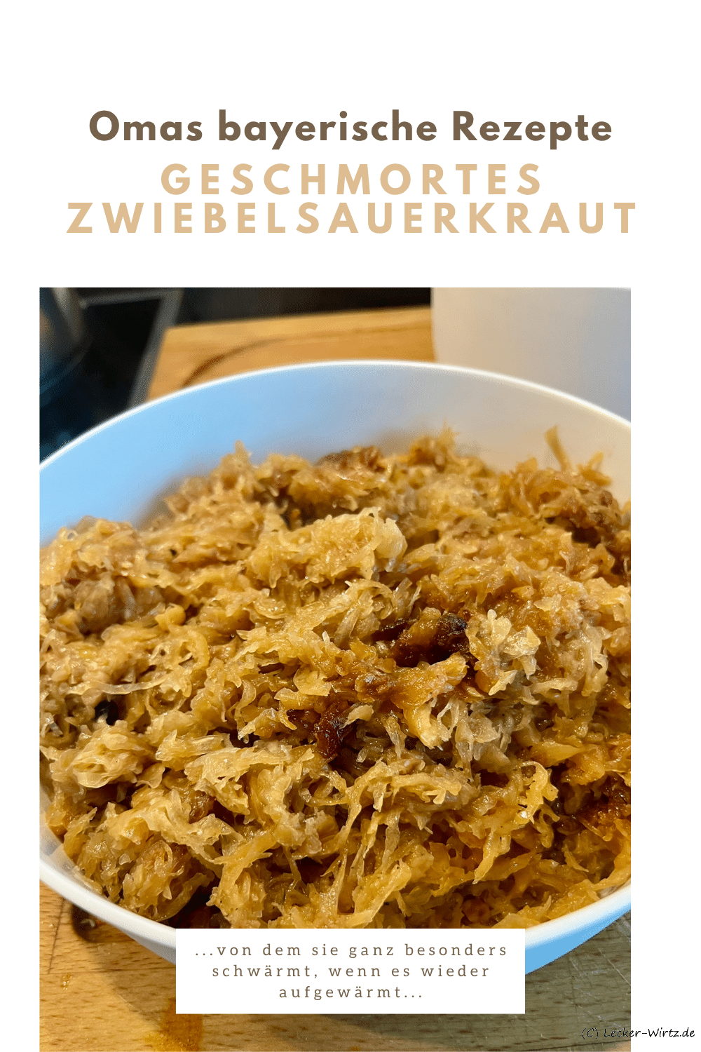 Geschmortes Zwiebelsauerkraut