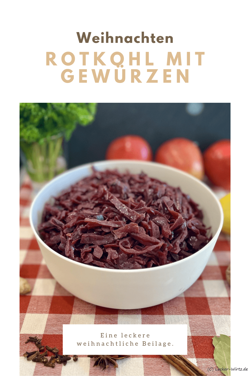 Weihnachtlicher Rotkohl