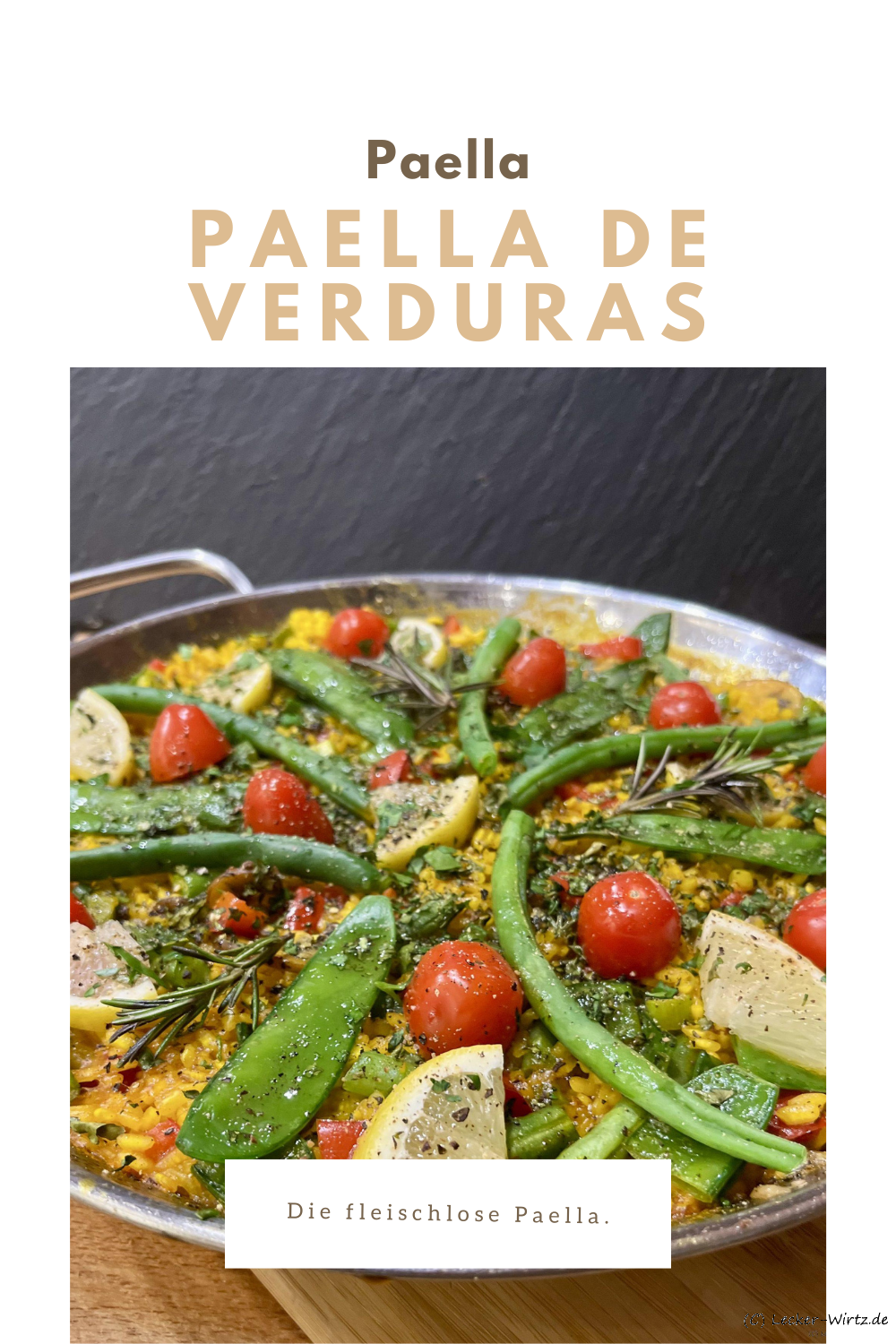Paella de verduras