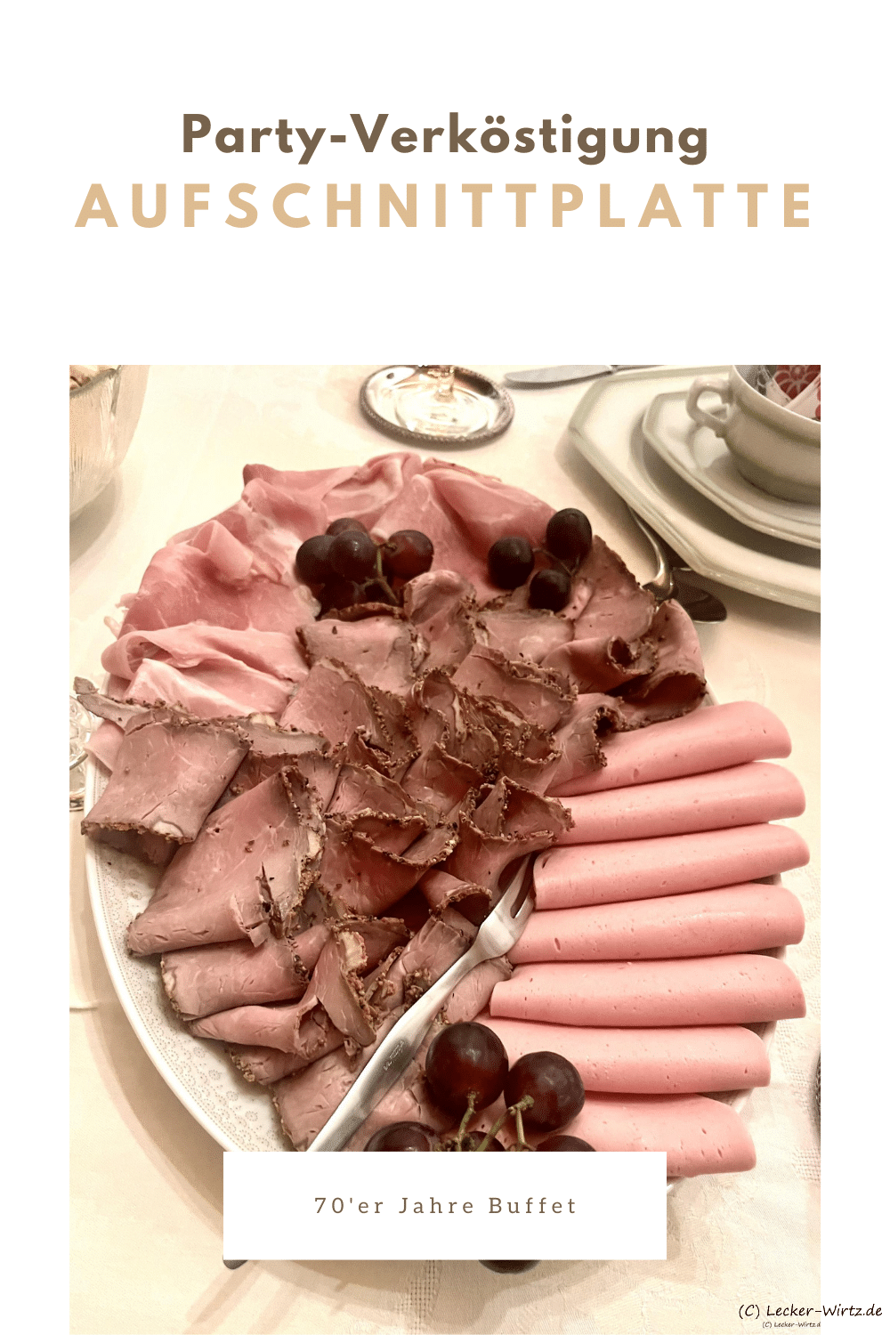 Aufschnittplatte gehört auf jedes Partybuffet