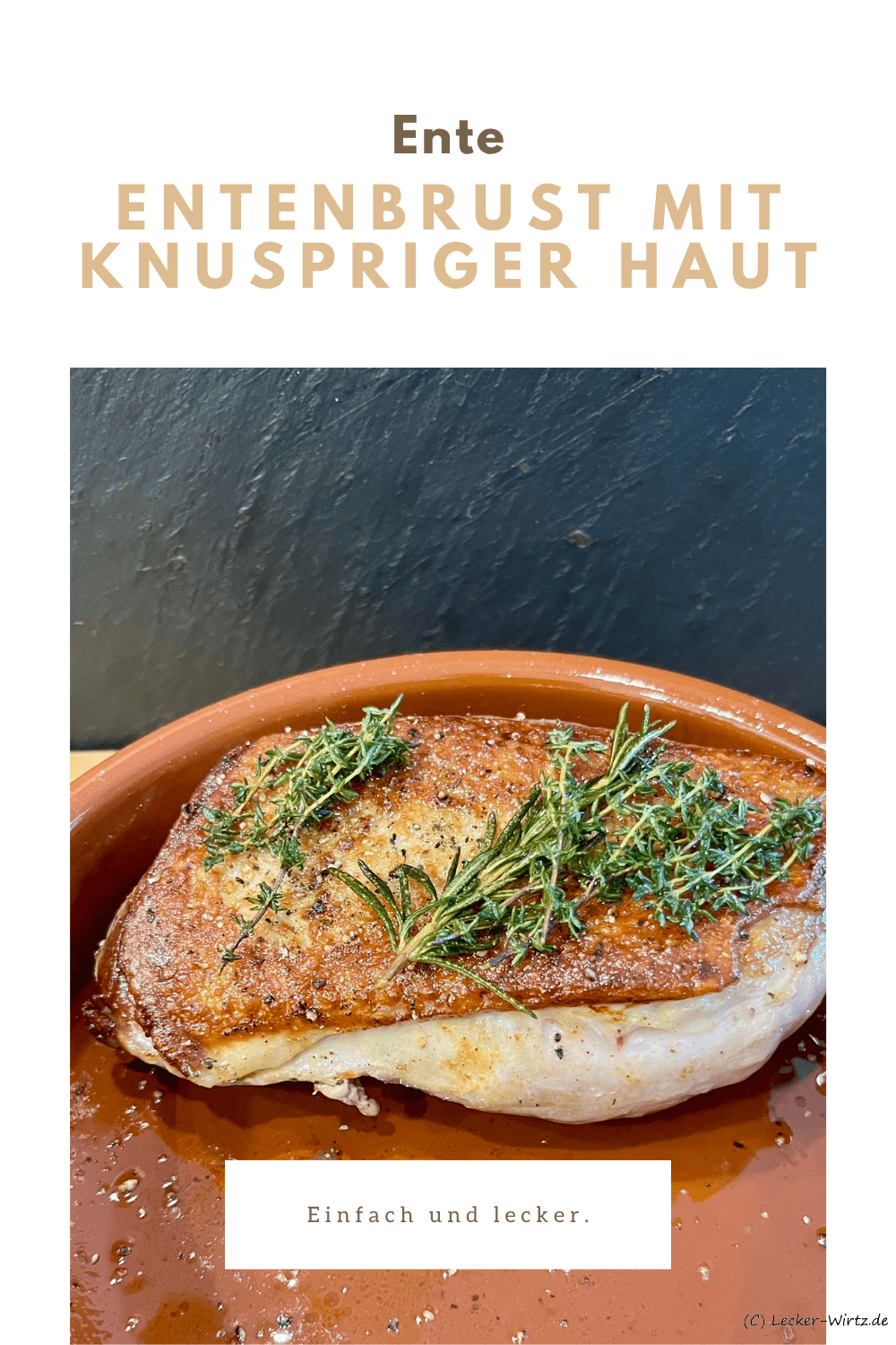 Entenbrust mit knuspriger Haut
